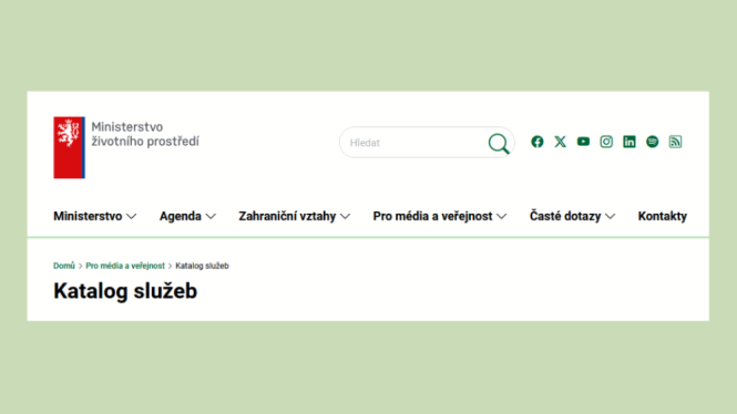 katalog služeb